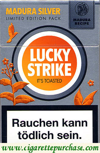 Lucky Strike Madura Silver cigarettes hard box